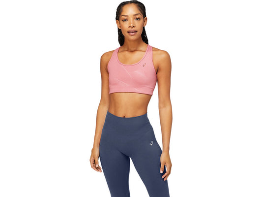 Asics Womens Nagare Bra - Smokey Rose