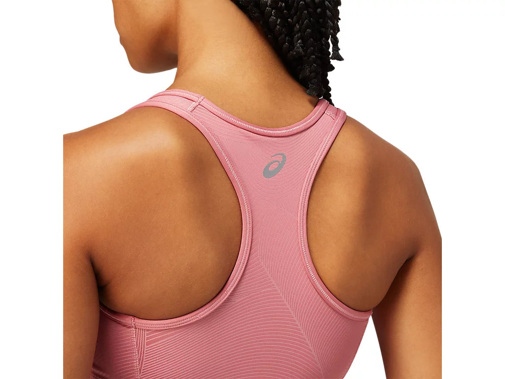 Asics Womens Nagare Bra - Smokey Rose