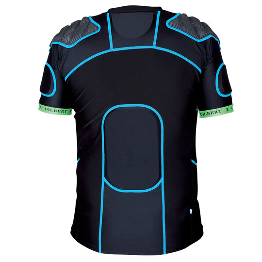 Gilbert XP 500 Shoulder Pads - Black/Blue