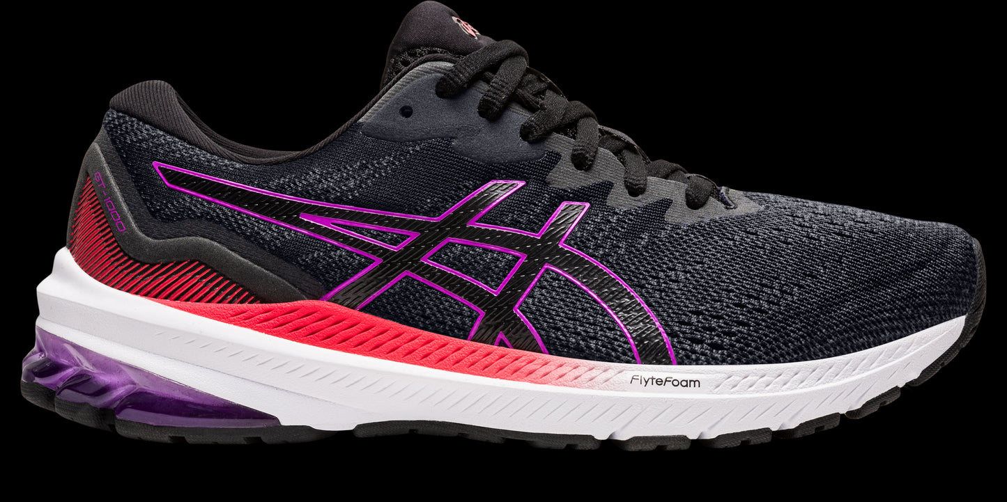 Asics Womens GT 1000 11 (D) - Black/Orchid