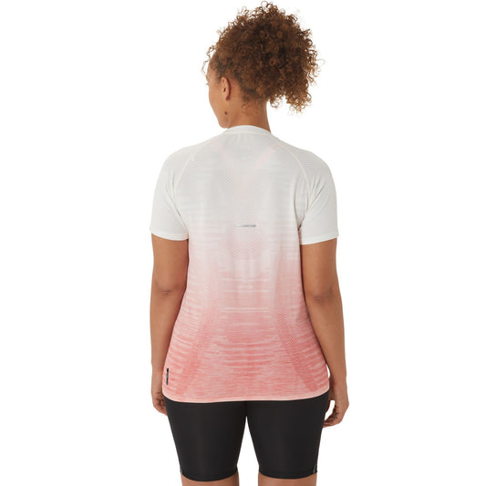 Asics Womens Seamless Short Sleeve Top - Crem/Papaya