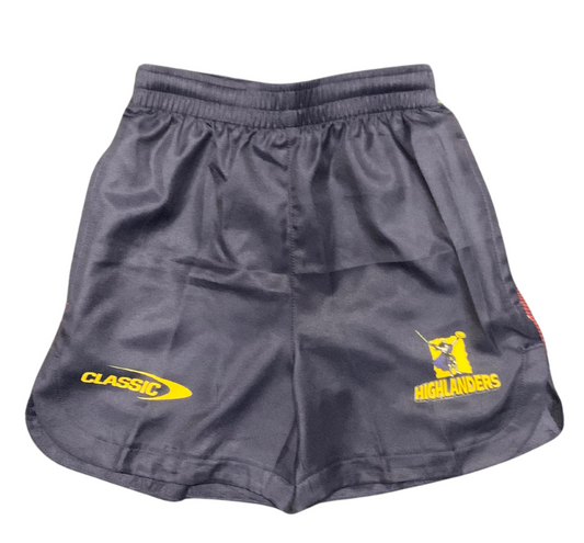 Classic  Highlanders Super Rugby Youth Performance Gym Shorts
