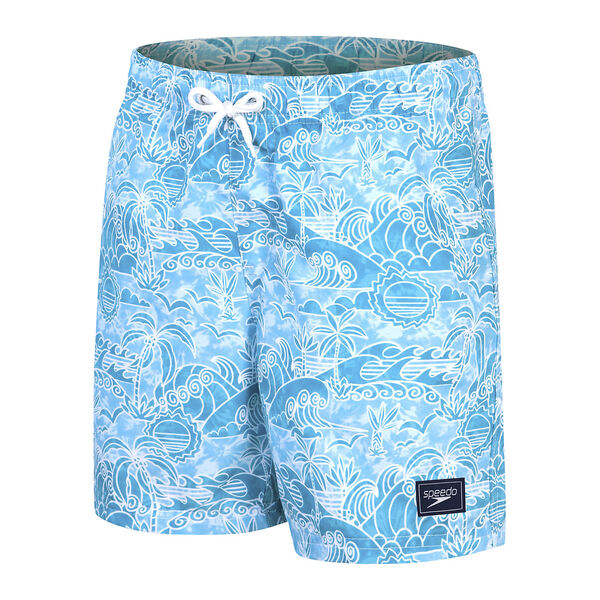 Speedo Boys Printed 15" Watershort - Blue/Blue
