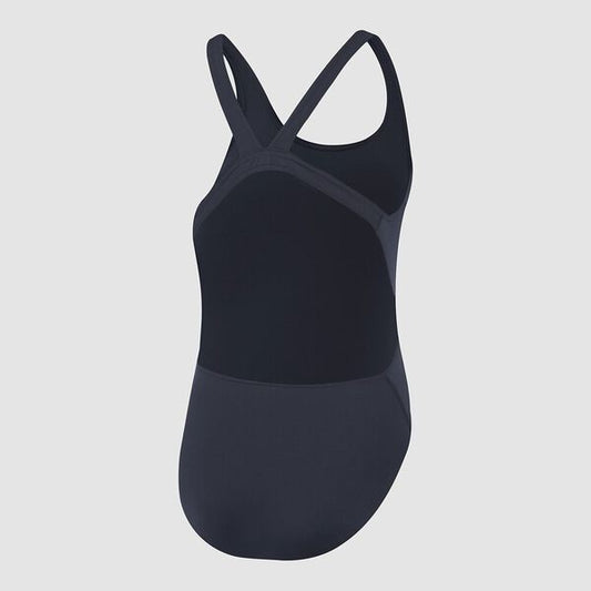 Speedo Womens Endurance + Leaderback One Piece - Navy