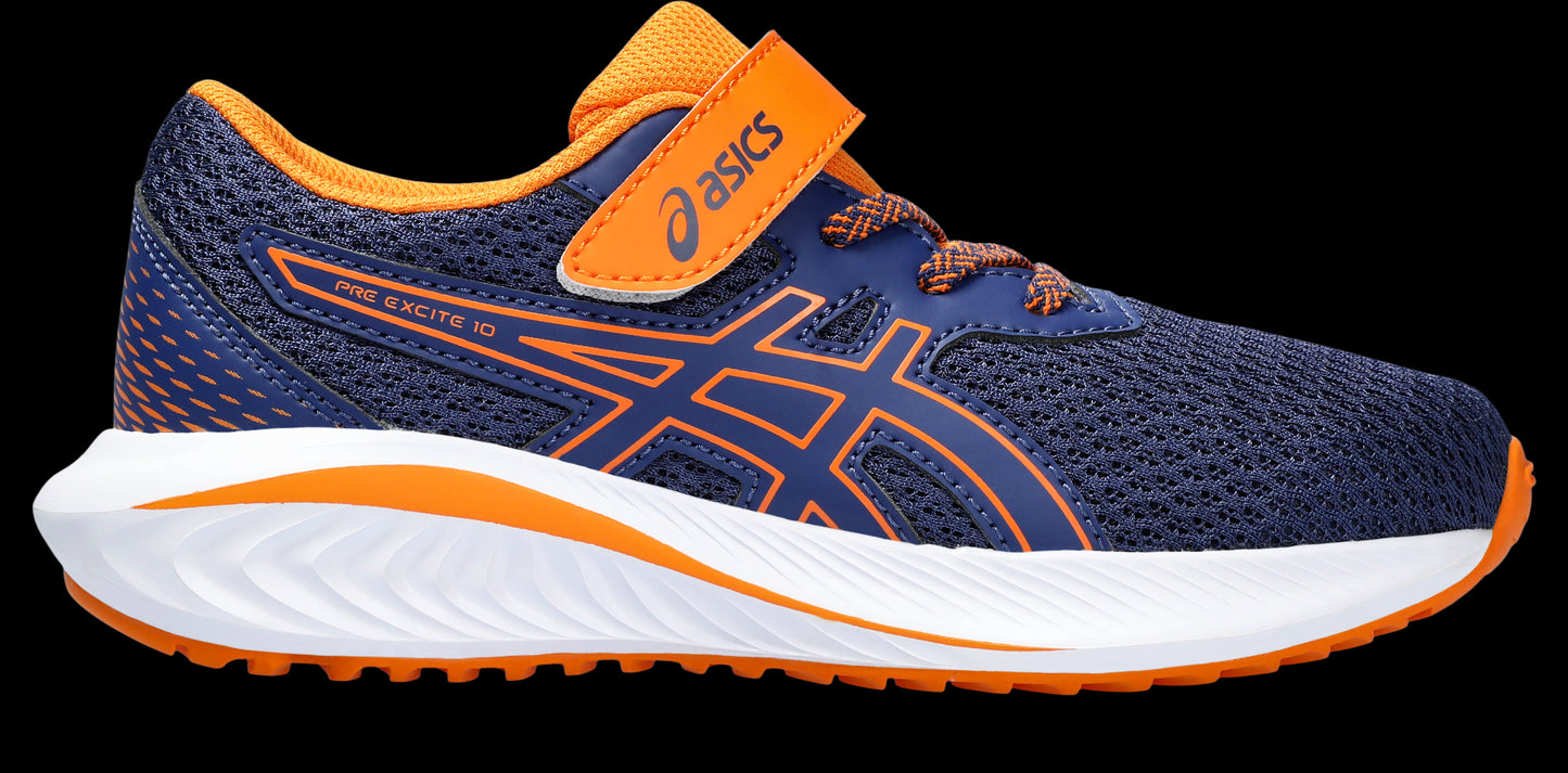 Asics Kid's Pre Excite 10 PS - Deep Ocean/Bright Orange