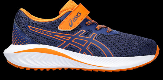 Asics Kid's Pre Excite 10 PS - Deep Ocean/Bright Orange