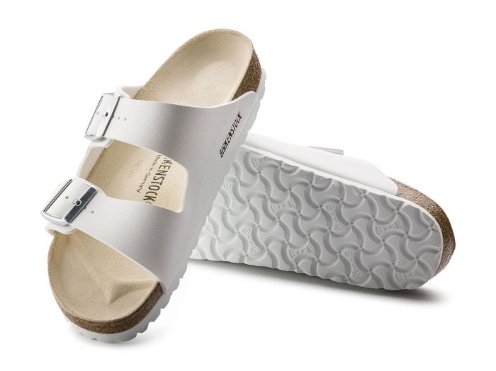 Birkenstock Arizona Birko Flor - White