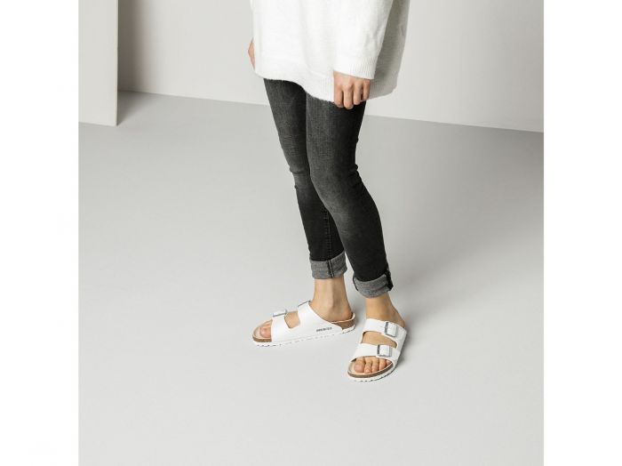 Birkenstock Arizona Birko Flor - White