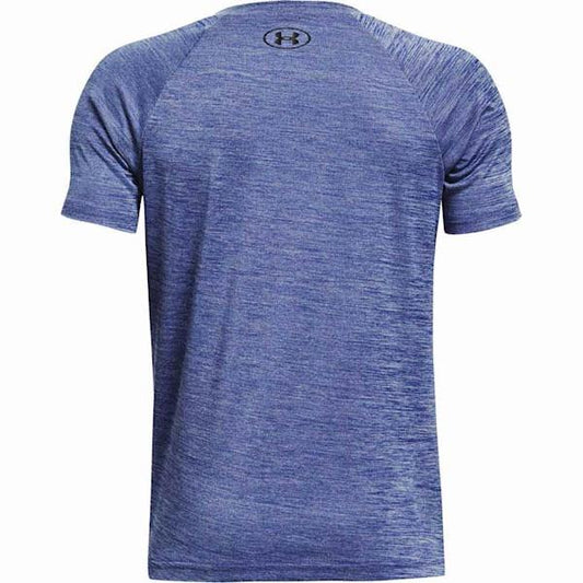 Under Armour Boys' Tech™ Split Logo Hybrid Short Sleeve - Versa Blue