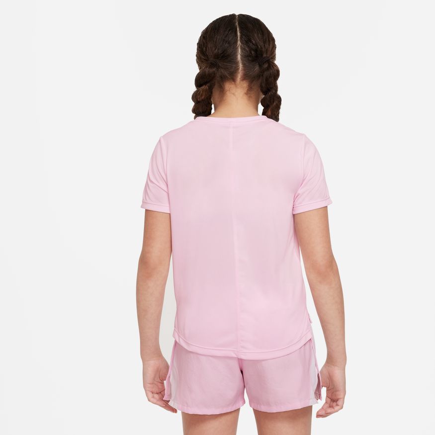 Nike Dri-FIT One Big Kids' (Girls') Short-Sleeve Training Top - Pink