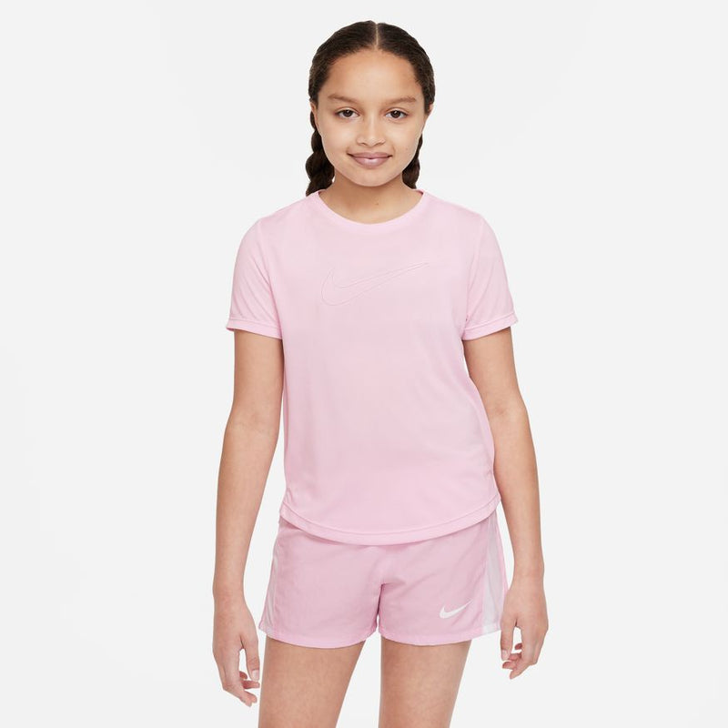 Nike Dri-FIT One Big Kids' (Girls') Short-Sleeve Training Top - Pink