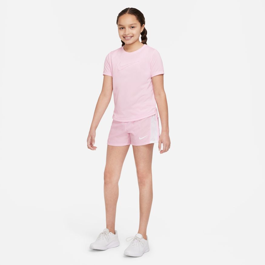 Nike Dri-FIT One Big Kids' (Girls') Short-Sleeve Training Top - Pink