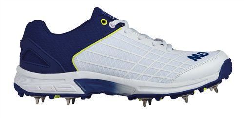 Gunn & Moore Junior Original Spike Cricket Shoes - White/Blue/Yellow