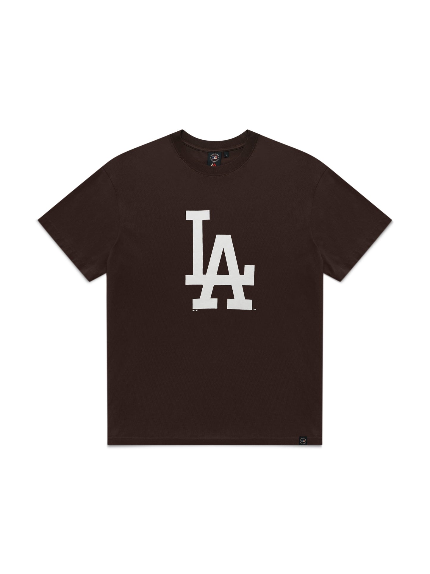 Majestic Core Logo Tee - LA Dodgers - Dark Oak