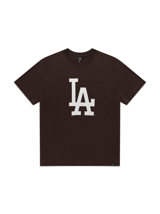 Majestic Core Logo Tee - LA Dodgers - Dark Oak