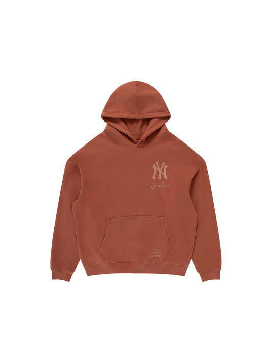 Majestic Athletic NY Yankees Tonal Fleece Hoody - Rustic Brown