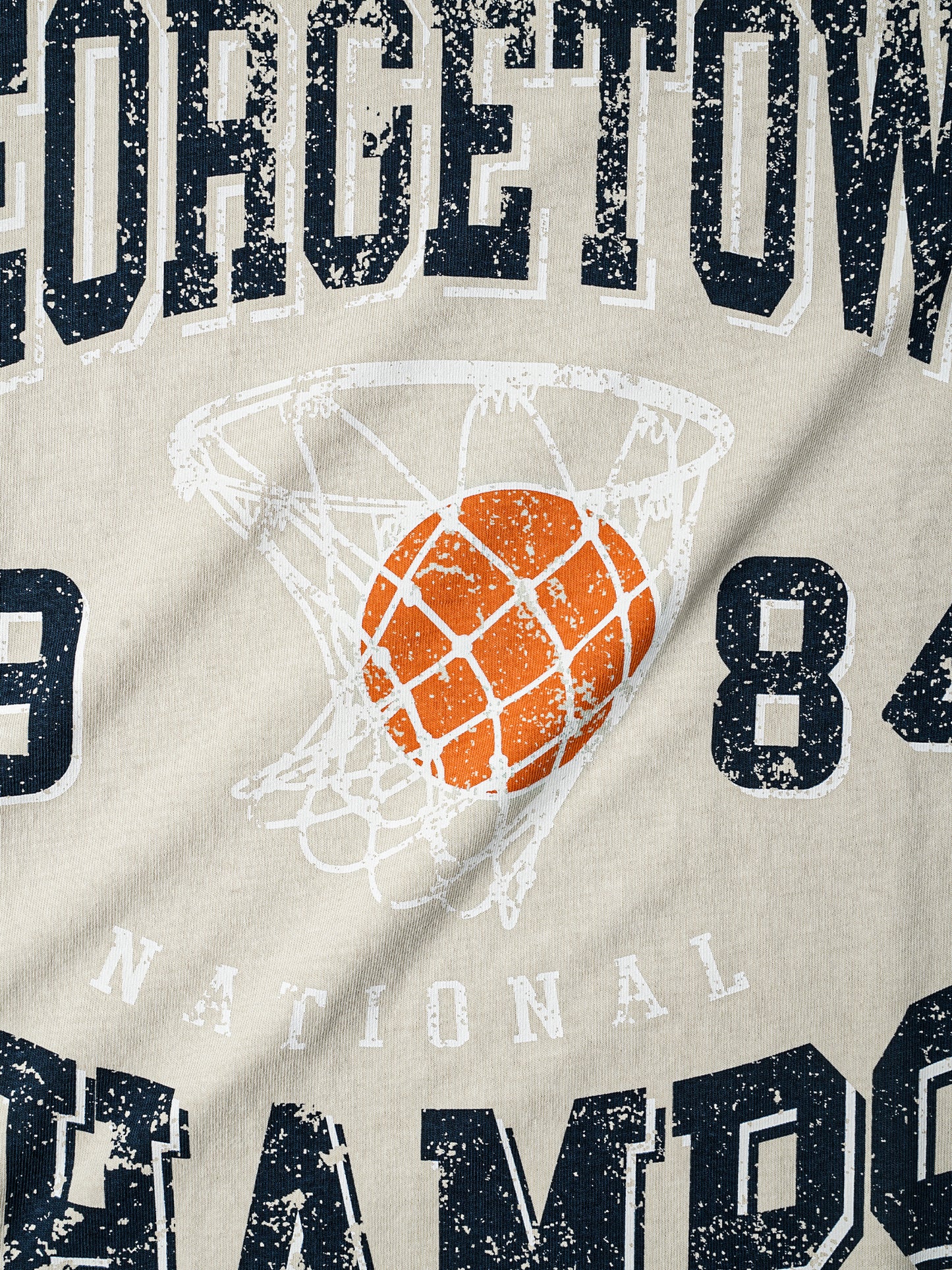 NCAA Basketball Champions Vintage Tee - Georgetown