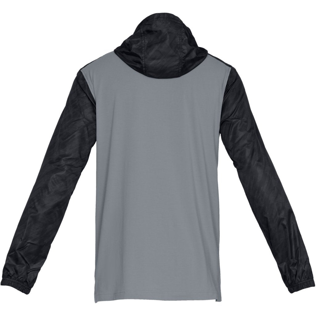 Under Armour Mens Wind Anorak- Black/Grey