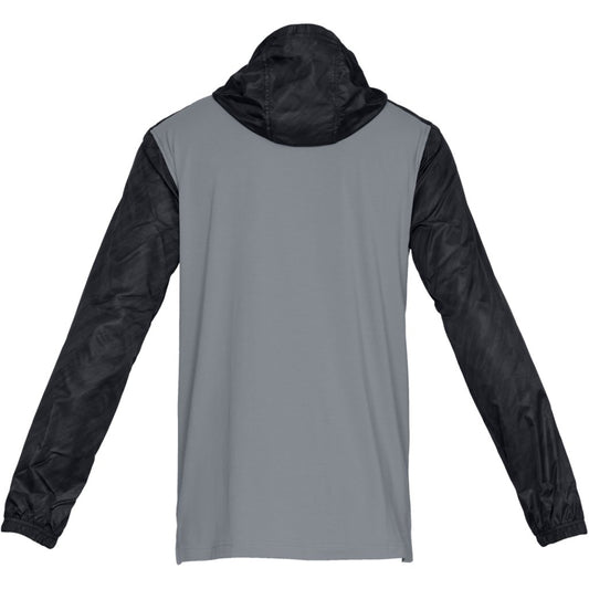 Under Armour Mens Wind Anorak- Black/Grey