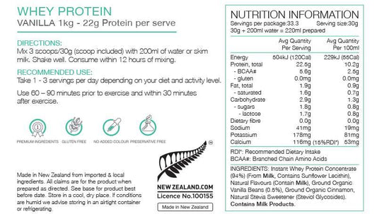 PURE Whey Protein Organic Vanilla