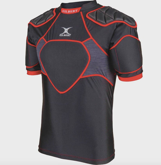 Gilbert XP 300 Shoulder Pads - Black/Red