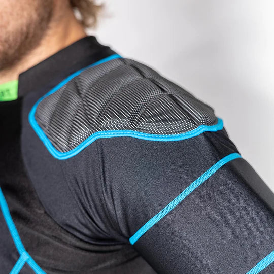 Gilbert XP 500 Shoulder Pads - Black/Blue