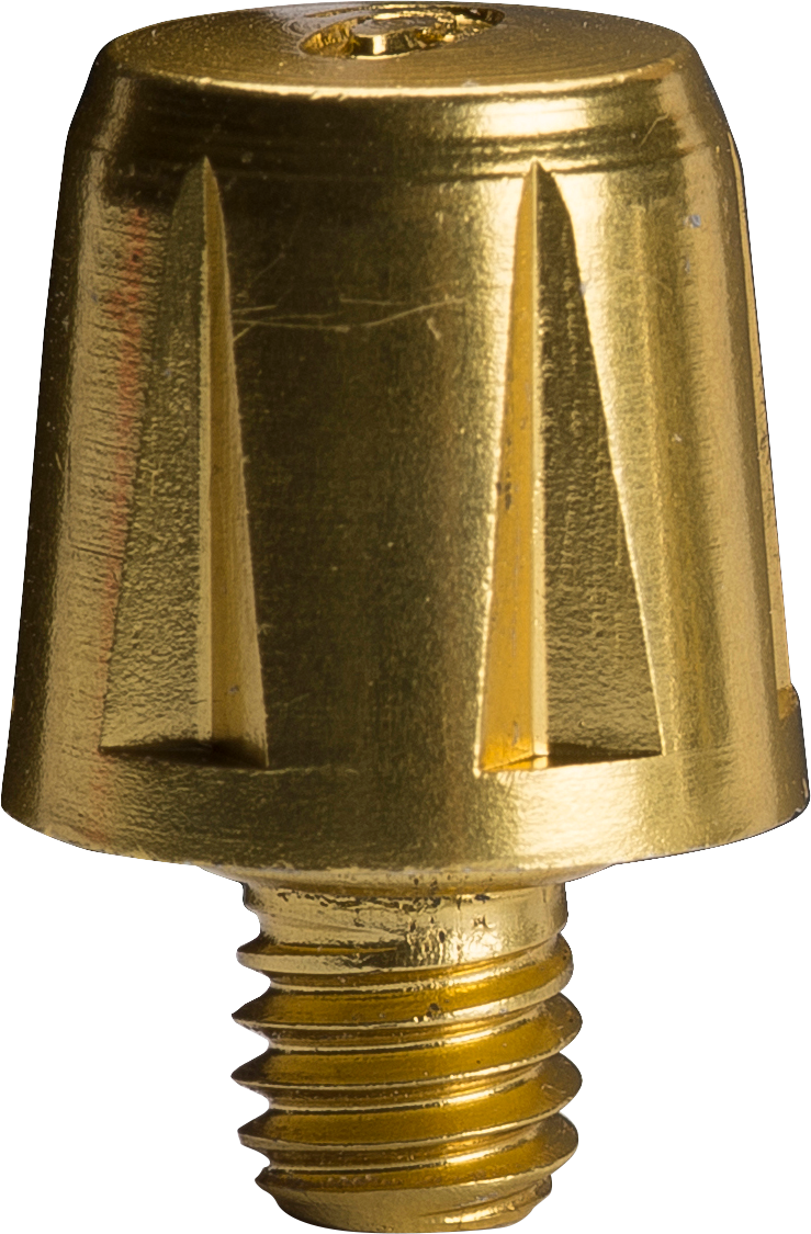 Asics 13mm Metal Half Stud Gold - 6PK