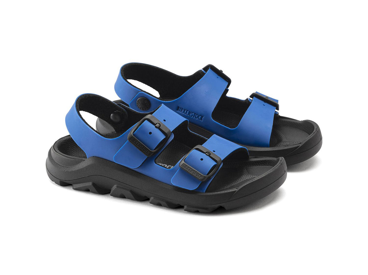 Birkenstock Kids Mogami CL Birko Flor - Ultrablue/Black