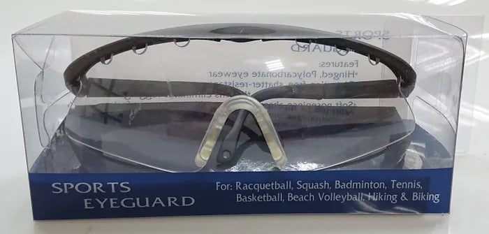 Sports Vented Eyeguard c/w Strap, Pouch & Anti Fog - Adult