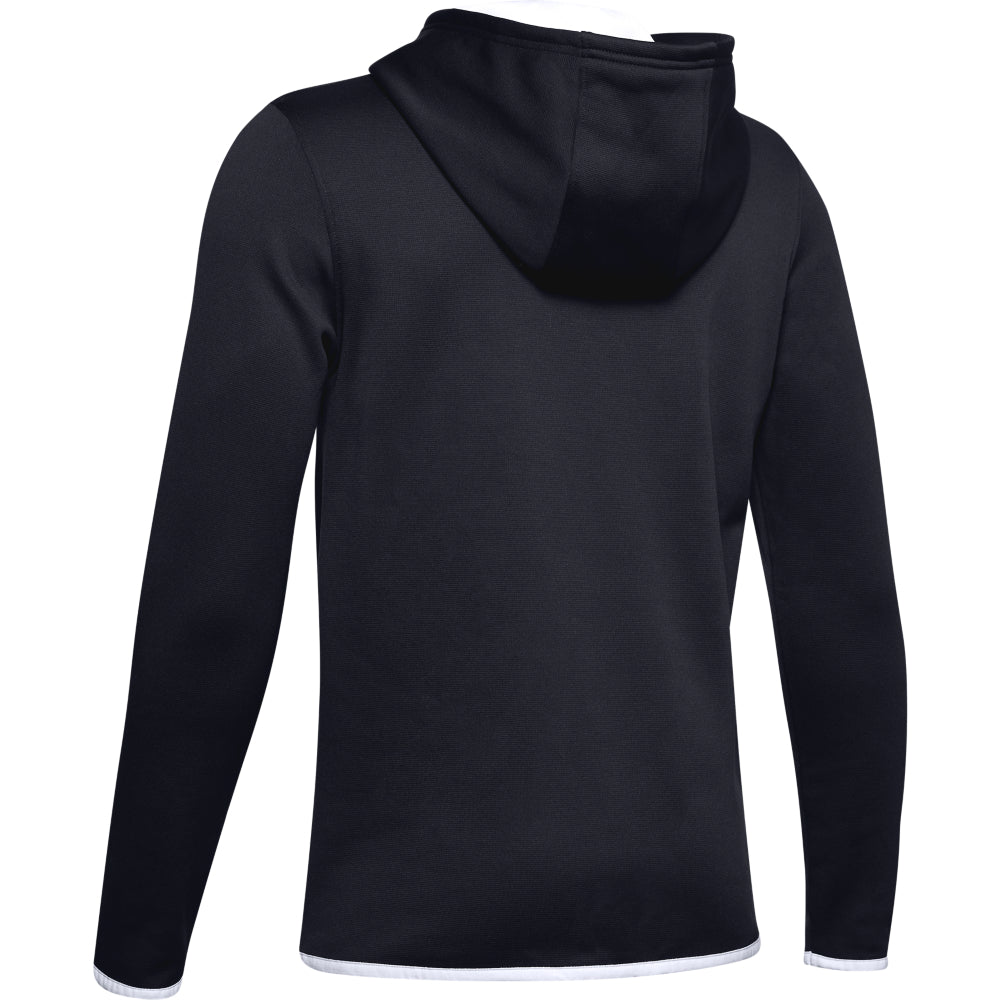 Under Armour Boys Armour Fleece Logo Hoody- Black