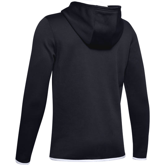Under Armour Boys Armour Fleece Logo Hoody- Black