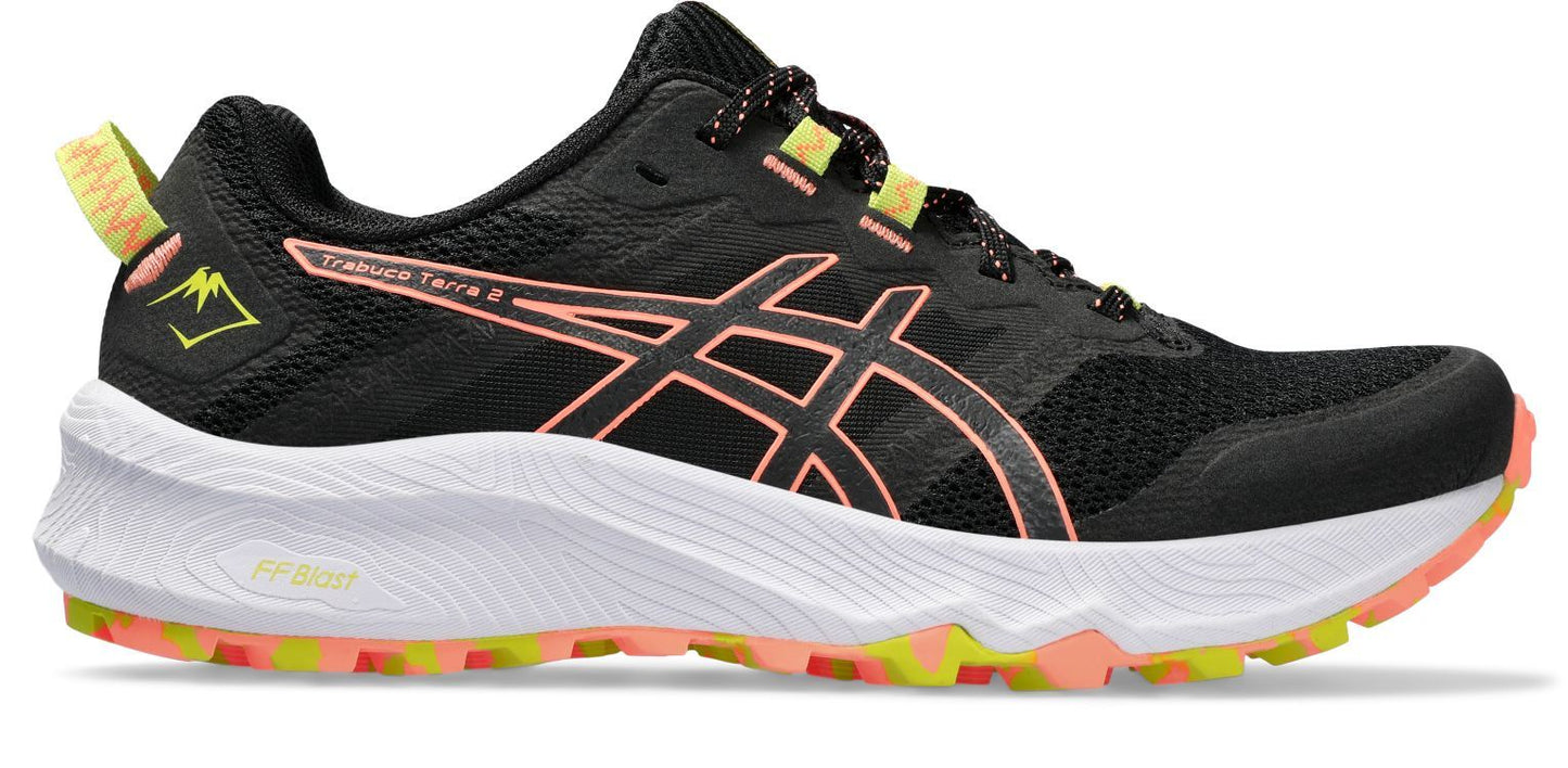 Asics Womens Trabuco Terra 2 - Black/Sun Coral