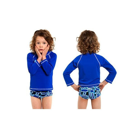 Funky Trunks Boys Long Sleeve Rash Vest - Still Speed