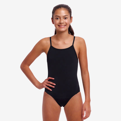 Funkita Girls Diamond Secure One Piece -Still Black