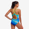 Funkita Girls Diamond Back One Piece - Sea Breeze
