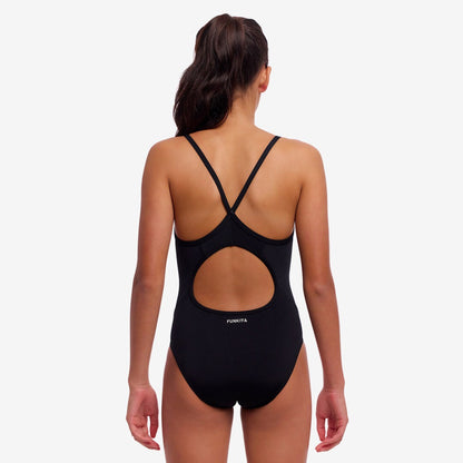 Funkita Girls Diamond Secure One Piece -Still Black