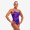 Funkita Womens Diamond Back One Piece- Warped Waves