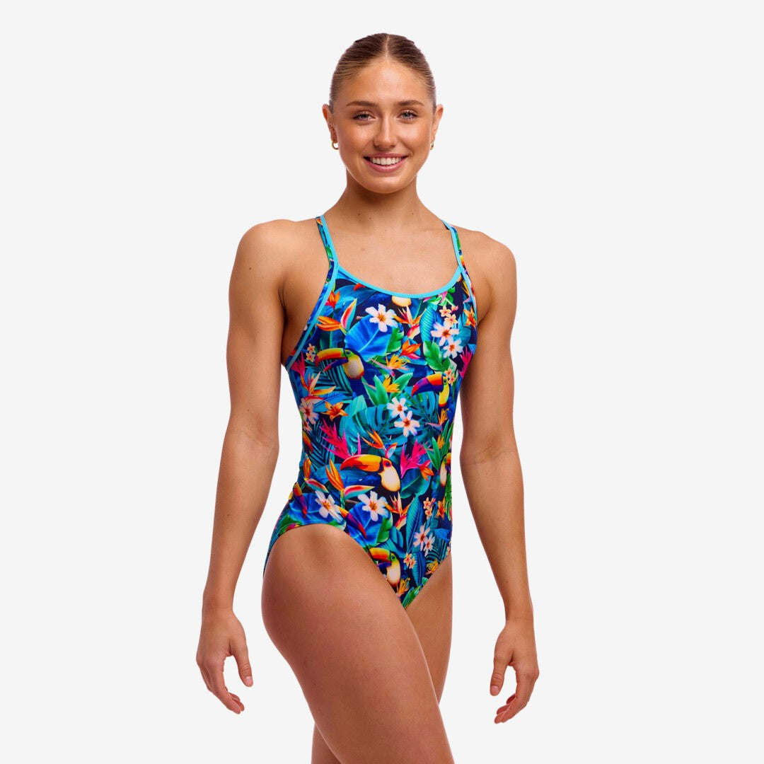 Funkita Womens Diamond Back One Piece - Birdie Wordie