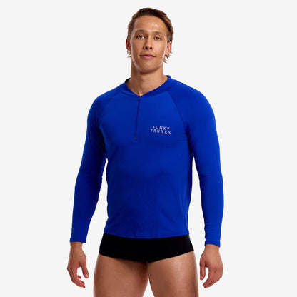 Funky Trunks Men's Long Sleeve Rash Vest - Still Speed