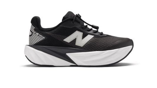 New Balance Kids FuelCell Rebel Bungee Lace w/Toggle - Black/White