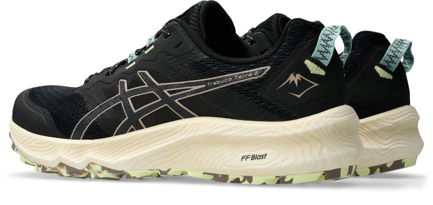 Asics Mens Gel Trabuco Terra 2 Trail Running - Black/Taupe Grey