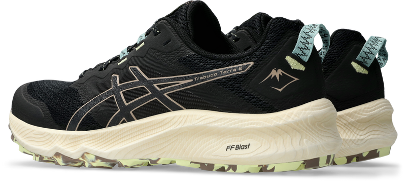 Asics Mens Gel Trabuco Terra 2 Trail Running - Black/Taupe Grey