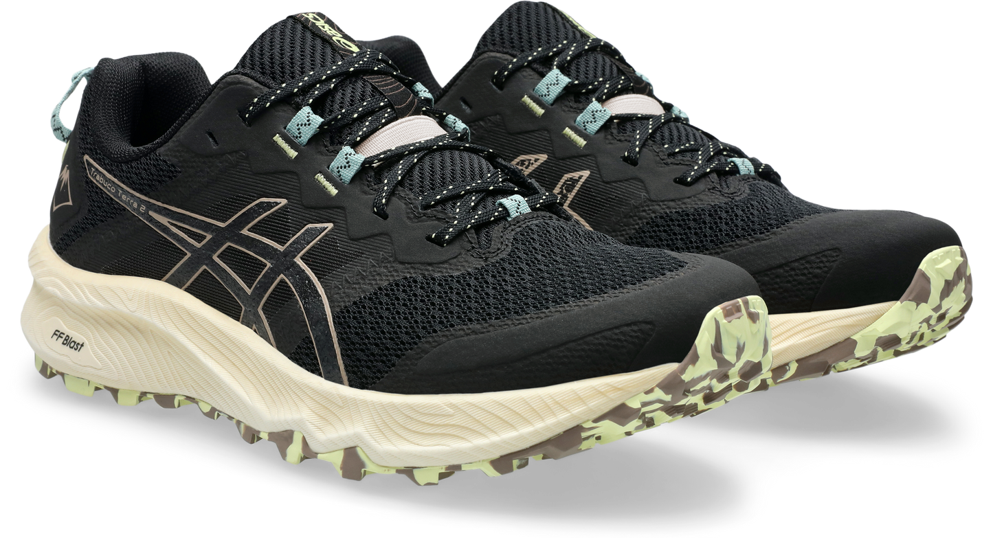 Asics Mens Gel Trabuco Terra 2 Trail Running - Black/Taupe Grey