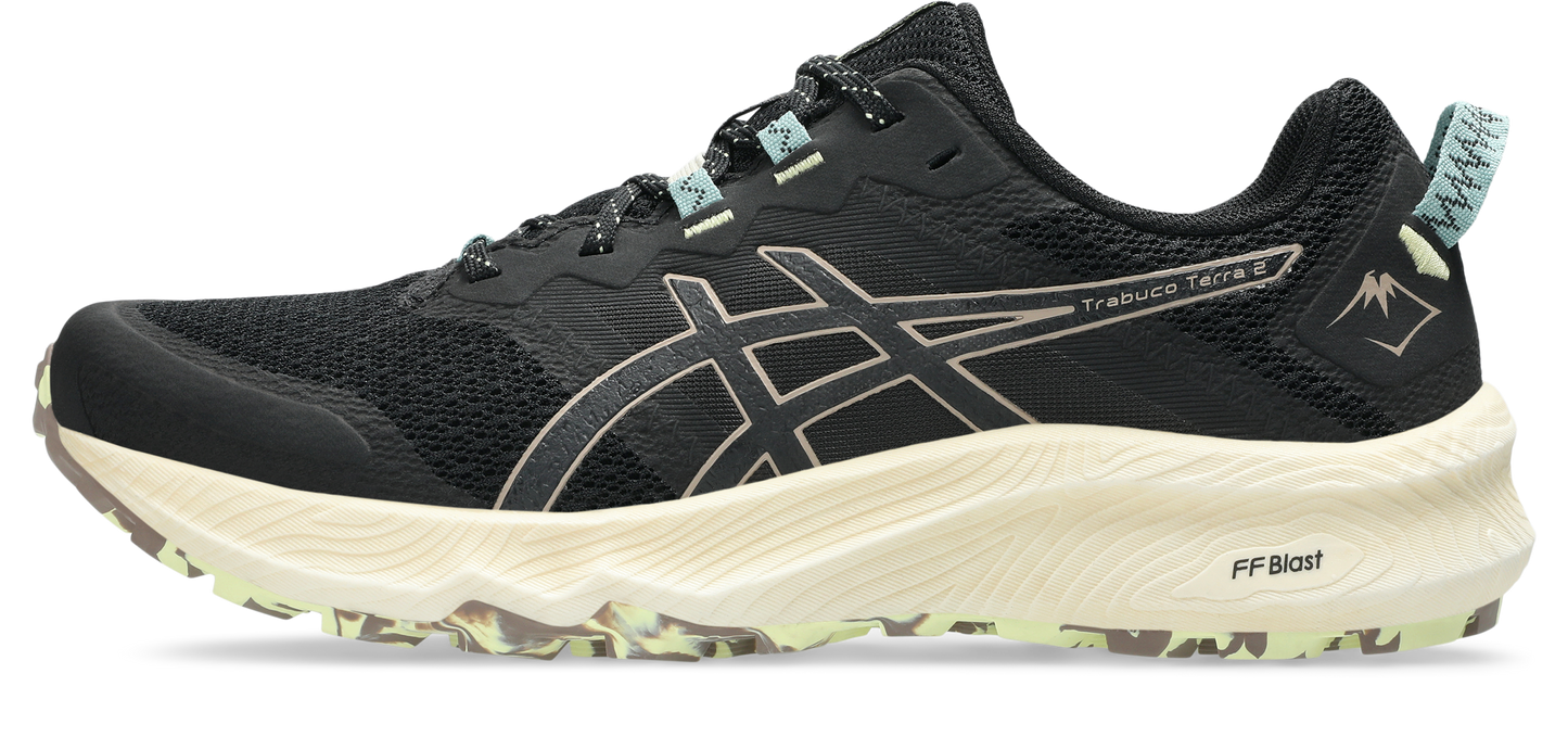 Asics Mens Gel Trabuco Terra 2 Trail Running - Black/Taupe Grey