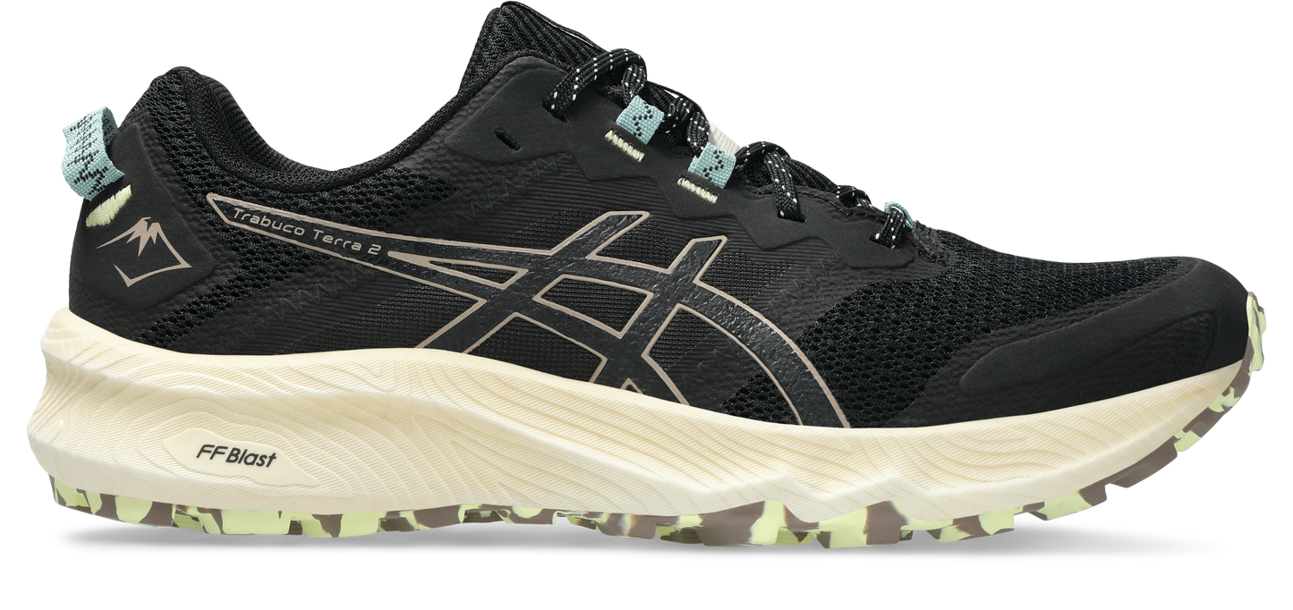 Asics Mens Gel Trabuco Terra 2 Trail Running - Black/Taupe Grey