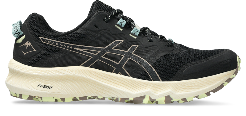 Asics Mens Gel Trabuco Terra 2 Trail Running - Black/Taupe Grey