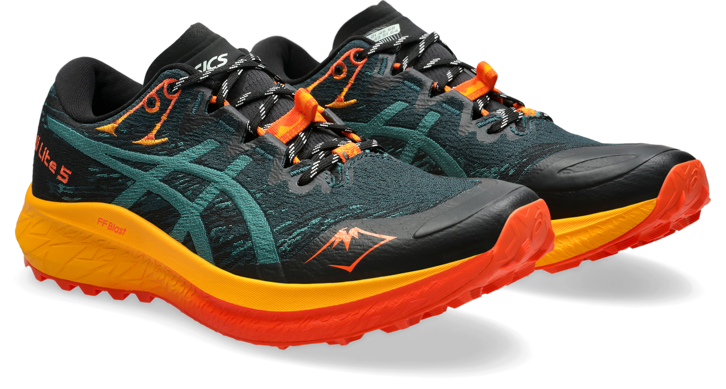 Asics Mens Fuji Lite 5 - Saxon Green/Rainy Lake