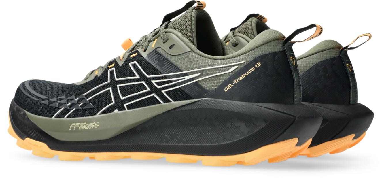 Asics Mens Trabuco 13 Trail Running - Black/Cream