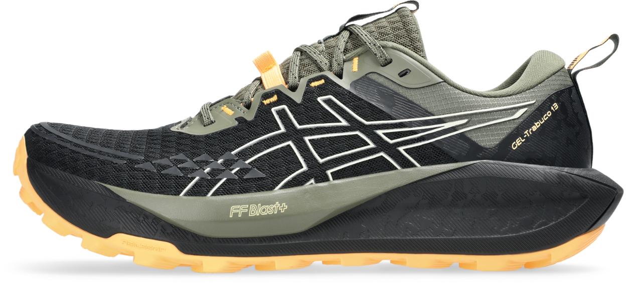 Asics Mens Trabuco 13 Trail Running - Black/Cream