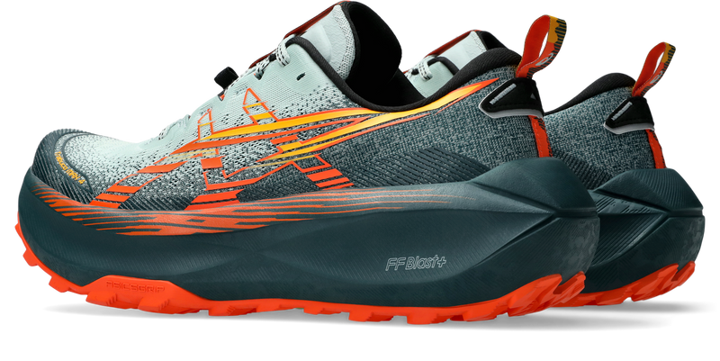 Asics Mens Trabuco Max 4 Trail Running - Cold Moss/Nova Orange